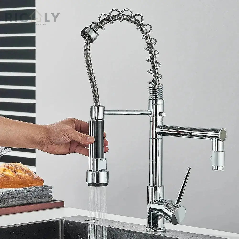 Ricaly Torneira de Cozinha Gourmet Monocomando Elegance - Estilo e Praticidade para Seu Lar - Torneira de Cozinha