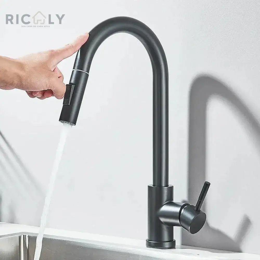 Ricaly: Torneira Elétrica Gourmet com Sensor Inteligente para Cozinha Moderna - Torneira de Cozinha