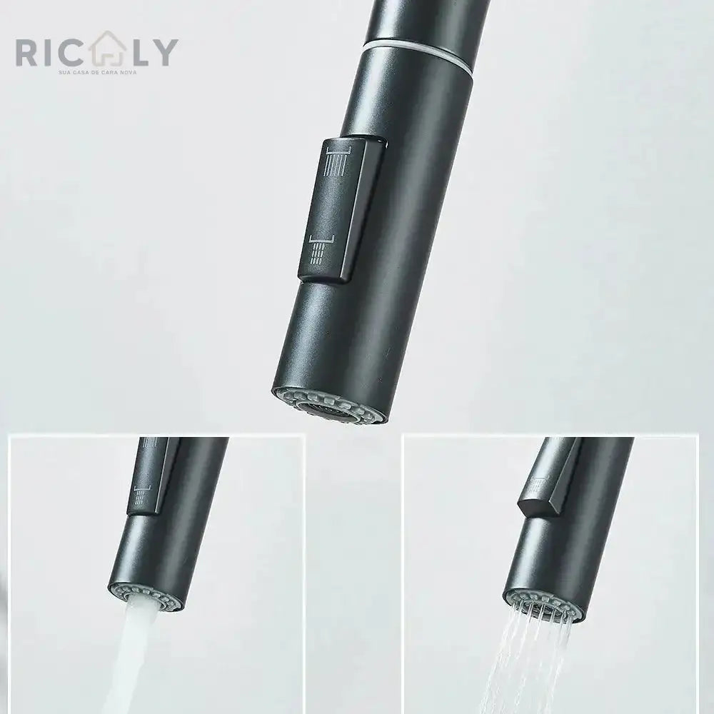 Ricaly: Torneira Elétrica Gourmet com Sensor Inteligente para Cozinha Moderna - Torneira de Cozinha