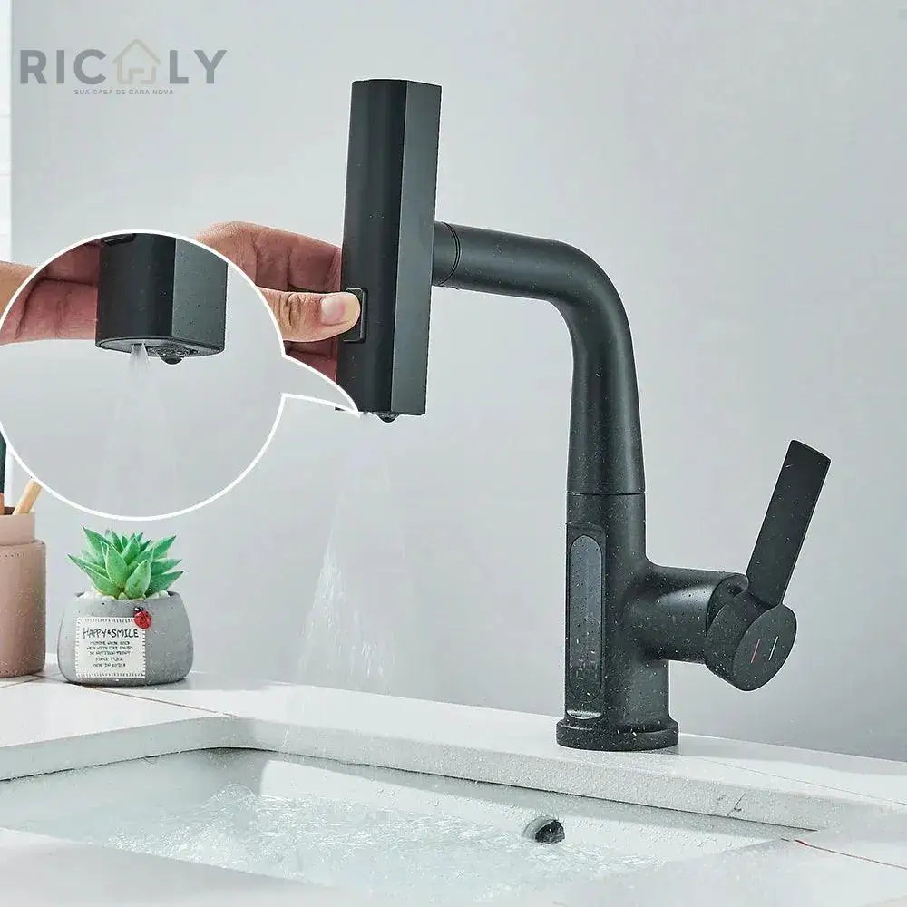 Ricaly: Torneira Gourmet Digital com Sensor de Temperatura - Tecnologia e Estilo para sua Cozinha - Torneira de Cozinha