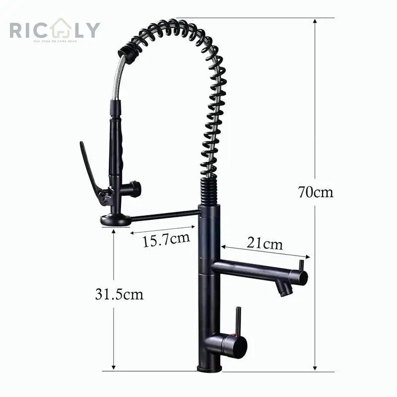 Ricaly Torneira Monocomando Gourmet Prestige: Elegância e Praticidade para Sua Cozinha - Torneira de Cozinha