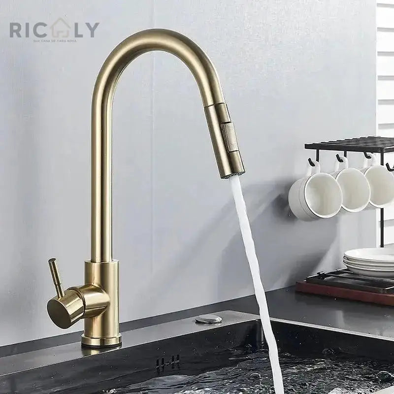 Ricaly Torneira Monocomando para Cozinha - Rotação 360° para Praticidade e Estilo - Torneira de Cozinha