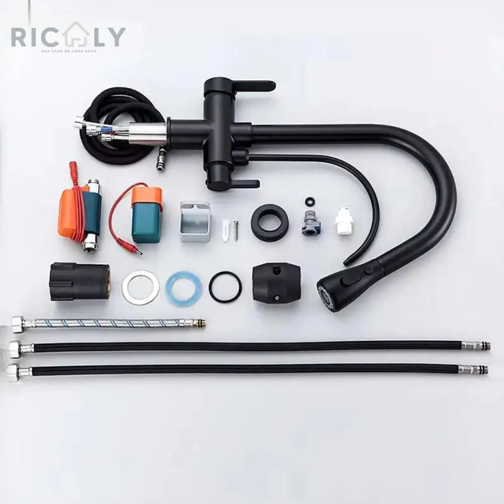 Ricaly: Torneira Touch Monocomando Gourmet com Filtro - Elegância e Praticidade para Sua Cozinha - Torneira de Cozinha