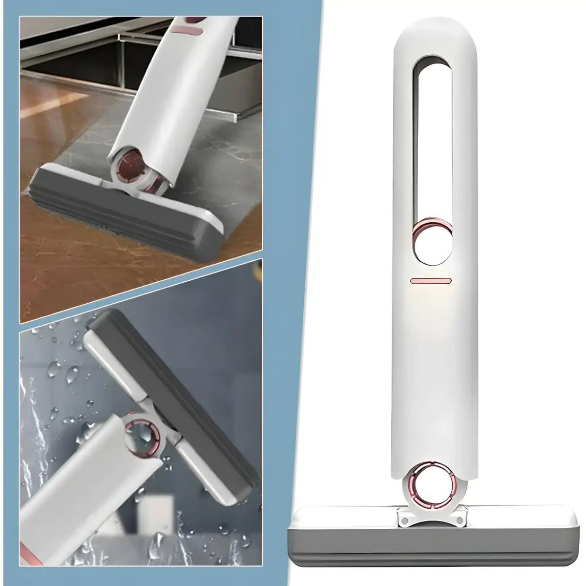 Imagem de mini esfregão absorvente com cabo, ideal para limpeza eficaz e fácil