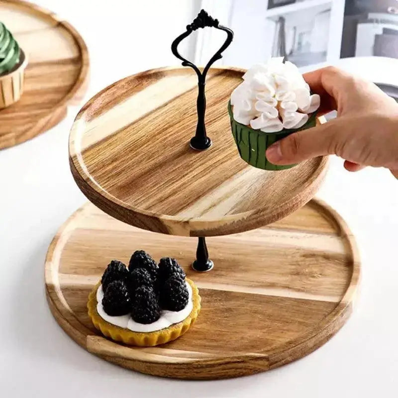 Suporte de Madeira Elegante para Doces com Estrutura Metálica Compre agora Ricaly