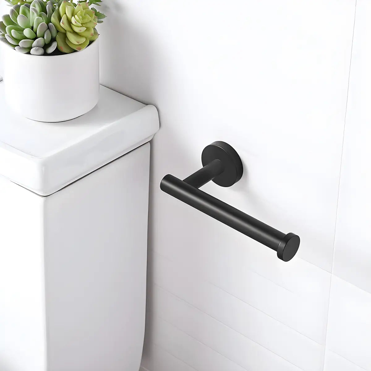 Suporte de papel higiênico em aço inox fosco Durável Design Tule Ricaly