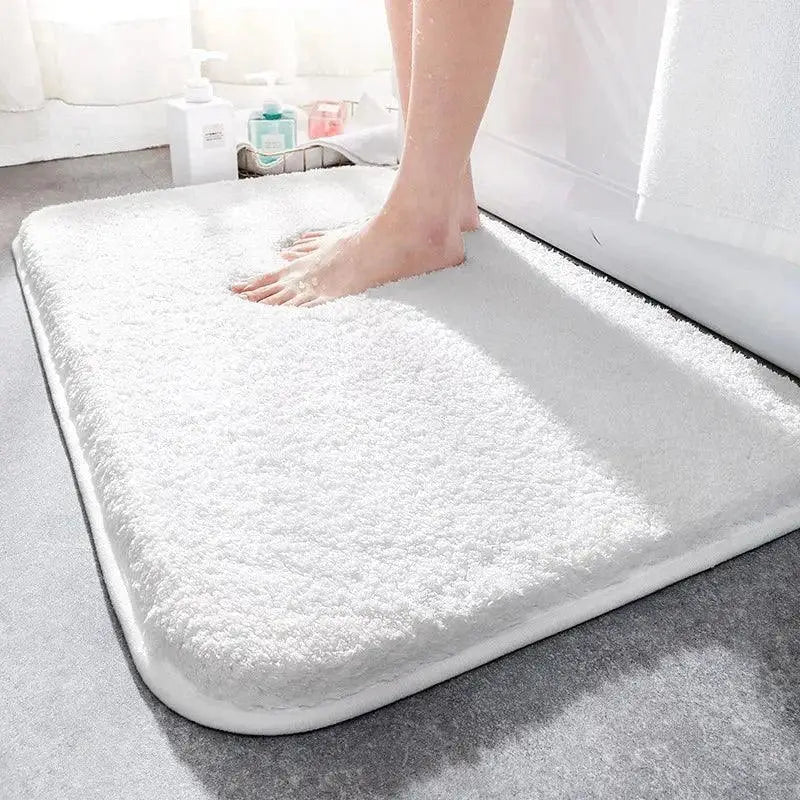 Tapete Acolchoado Antiderrapante Cinza 40 x 60 cm em Pelo Plush Compre agora Ricaly