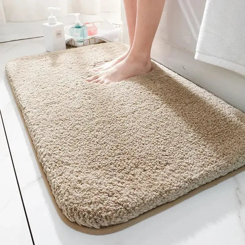 Tapete Acolchoado Antiderrapante Cinza 40 x 60 cm em Pelo Plush Compre agora Ricaly
