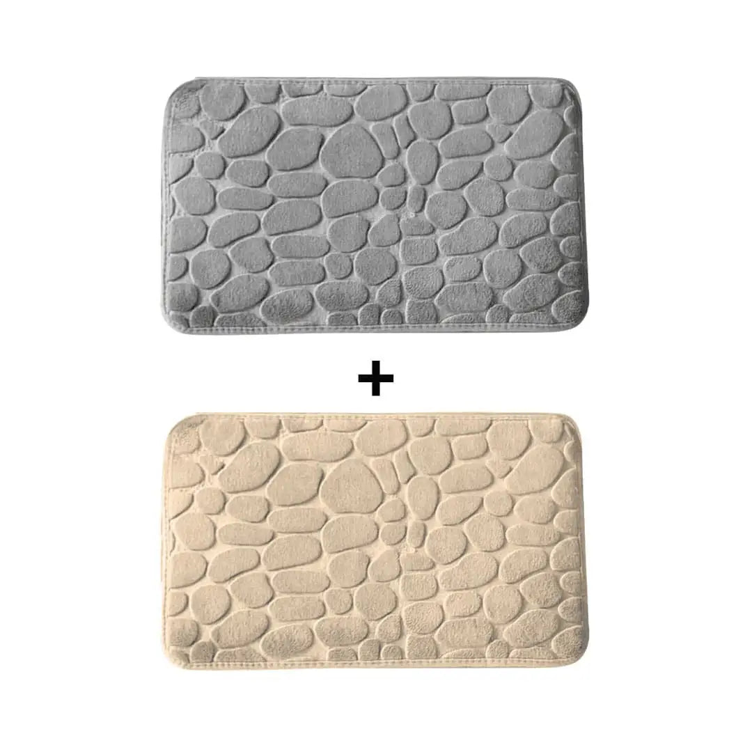Tapete Antiderrapante Ricaly Banheiro Rockie Promoção com padrão de seixos banho tapetes Compre