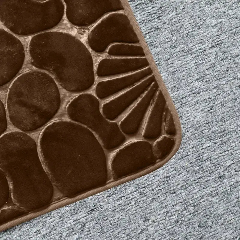 Tapete de Banheiro Antiderrapante Super Absorvente com Padrão Concha Compre agora Ricaly