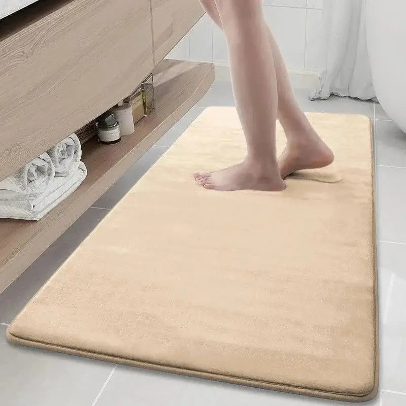 Tapete de Banho Antiderrapante Textura Pedra em Foam Cinza Compre agora Ricaly
