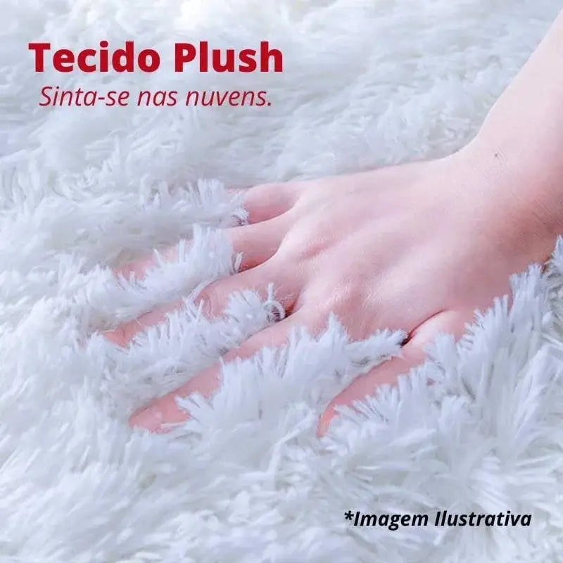 Tapete Felpudo Antiderrapante Marrom em Camadas com Toque Macio Compre agora Ricaly