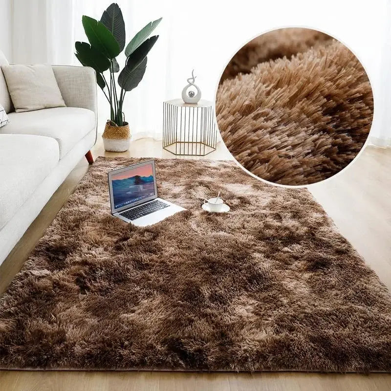 Ricaly Brown Blend Shaggy Rug | Comfort and Style for Your Decor GIF