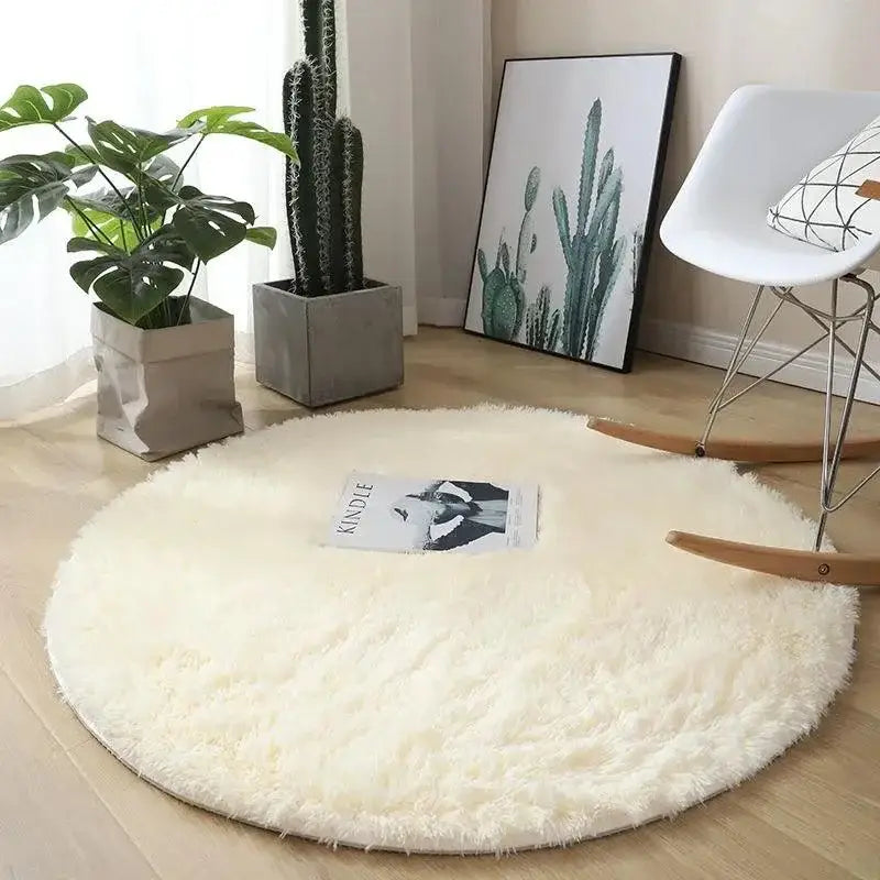 Ricaly Non-Slip Round Shaggy Rug | Comfort and Style for Your Home GIF