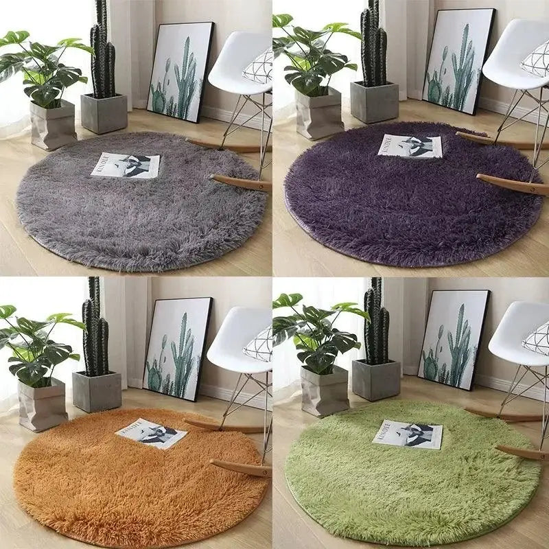 Ricaly Non-Slip Round Shaggy Rug | Comfort and Style for Your Home