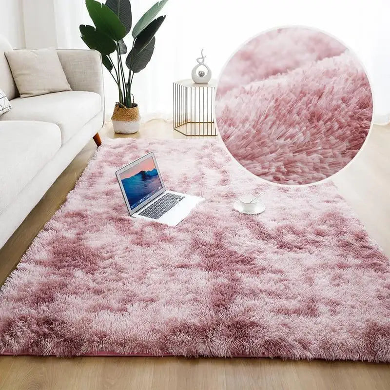 Ricaly Pink Blend Shaggy Rug - Comfort and Style for Your Home | Sophisticated Touch GIF