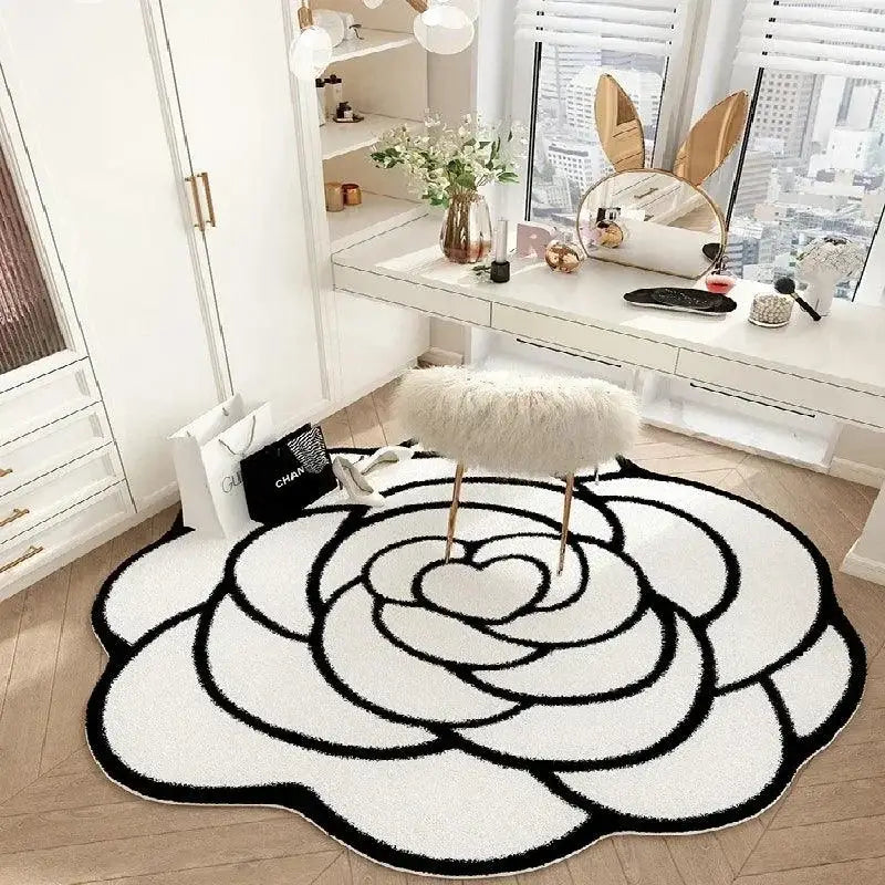 French Floral Style Rug Ricaly | Elegance and Comfort for Your Space - Details