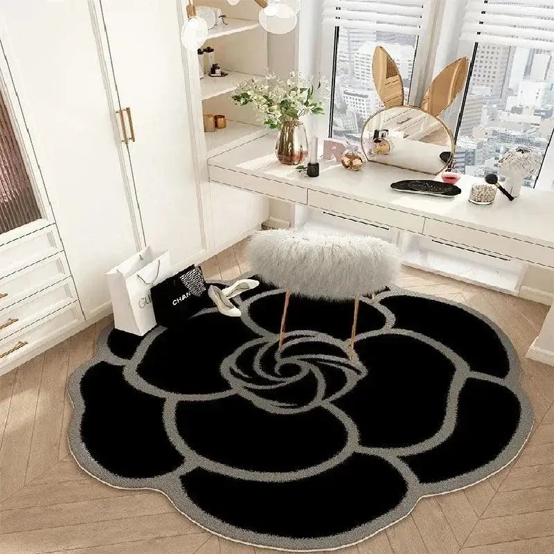 French Floral Style Rug Ricaly | Elegance and Comfort for Your Space GIF