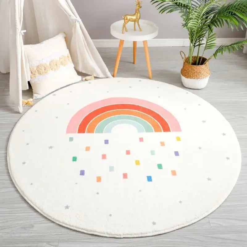 Ricaly Premium Rainbow Children's Rug | Comfort and Style for Children GIF