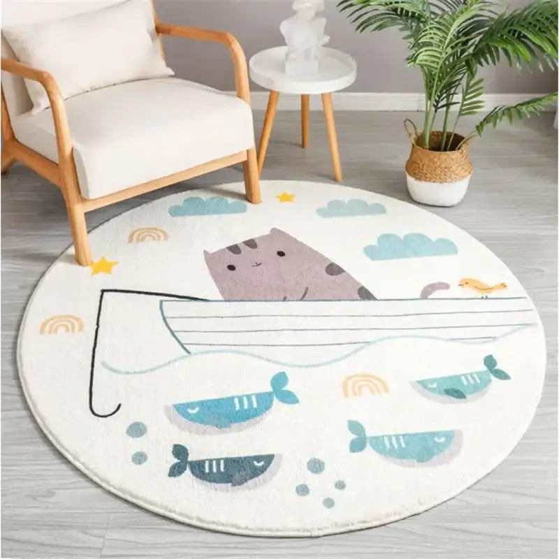 Ricaly Premium Cat Children's Rug | Comfort and Style for the Children's Room GIF