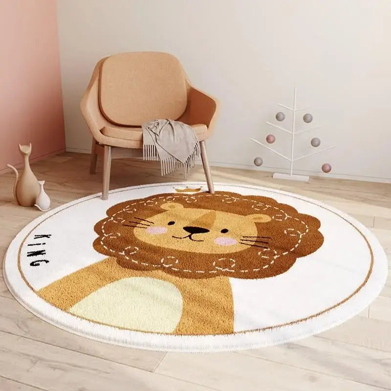 Premium Lion Children's Rug by Ricaly GIF