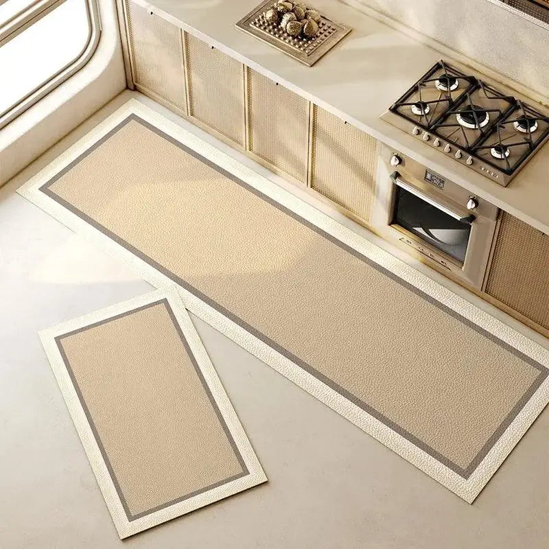 Ricaly Minimalist Waterproof Non-Slip Rug | Style and Safety in the Kitchen GIF