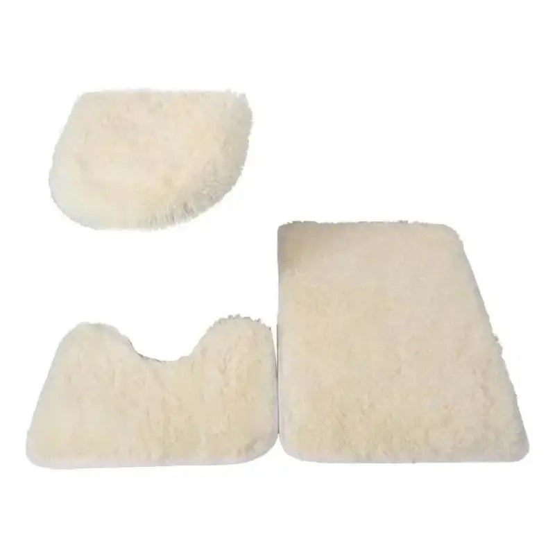 Tapetes Antiderrapantes Microfibra Ricaly Cinza Creme cor de marfim fofo banheiro Banheiro Compre
