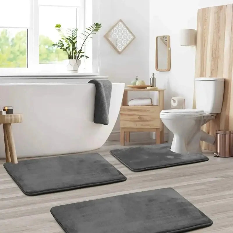 Ricaly Velvet Non-Slip Bath Mats | Superior Comfort and Safety GIF