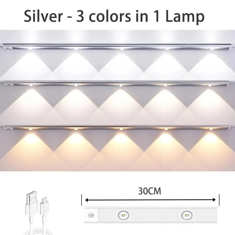 Tira de Luz LED Olho de Gato com Projeção de Colina - Iluminação Inteligente e Decorativa Branco-30cm