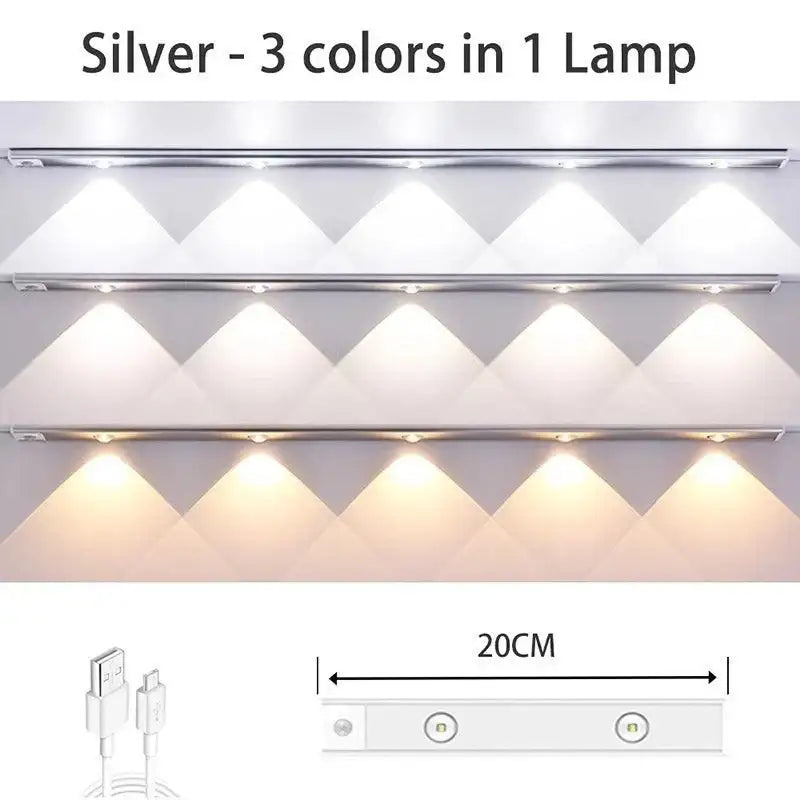 Tira de Luz LED Olho de Gato com Projeção de Colina - Iluminação Inteligente e Decorativa Branco-20cm