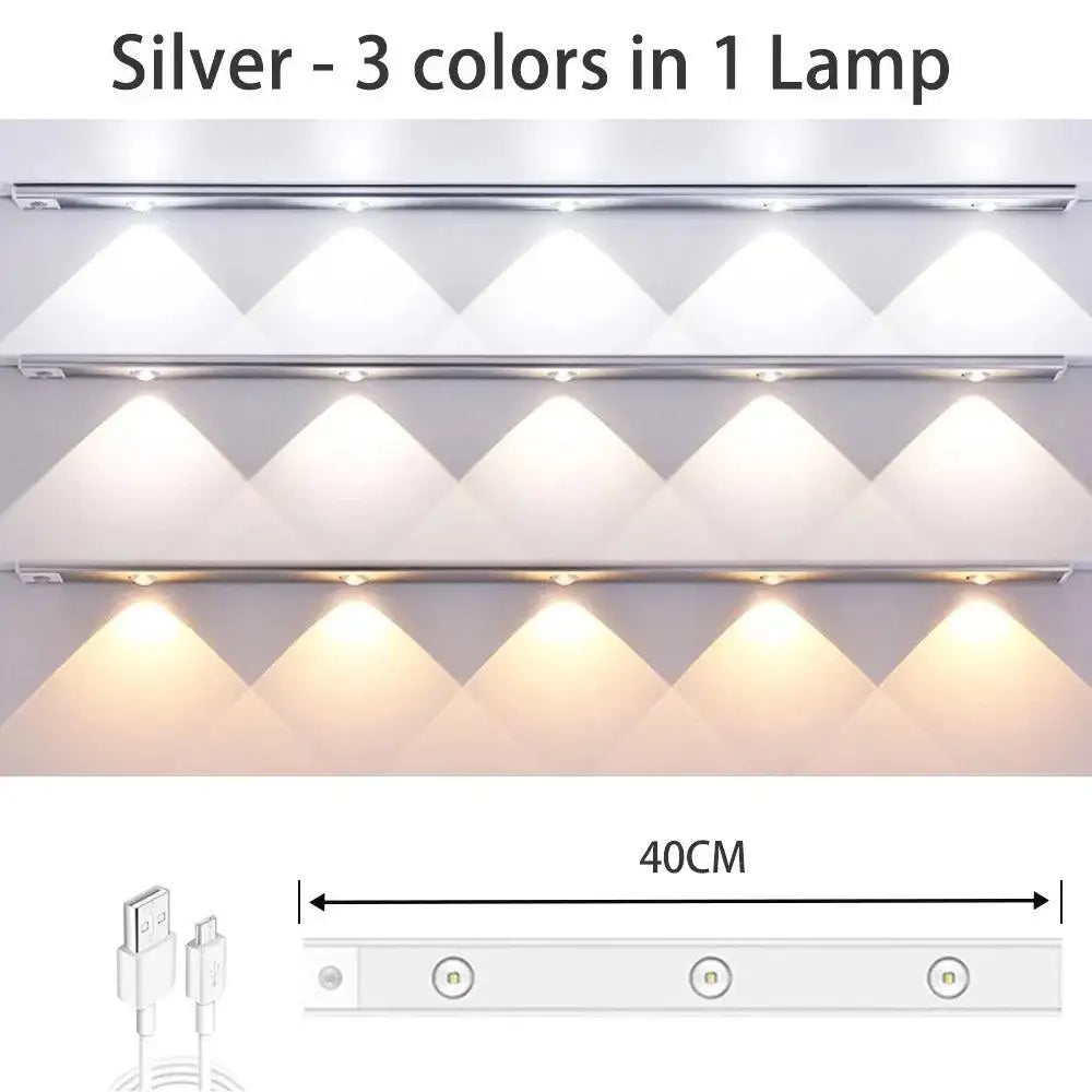 Tira de Luz LED Olho de Gato com Projeção de Colina - Iluminação Inteligente e Decorativa Branco-40cm