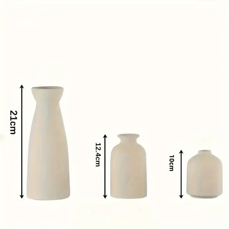 Vasos Cerâmicos Ricaly com Arranjo Floral para Decoração Rústica Compre